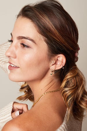 Boucles d'Oreilles Resonate Argenté Cuivré h5 Image4